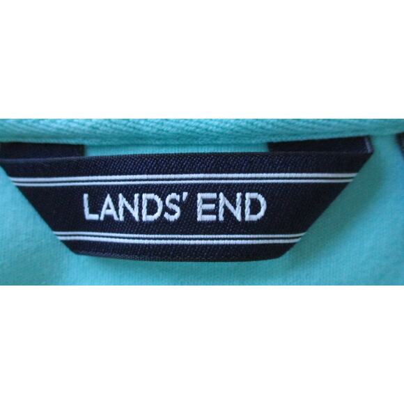 Lands End Women's Short Sleeve Green Polka Dot Polo Shirt Size Small ( 6-8 ) - Picture 8 of 11